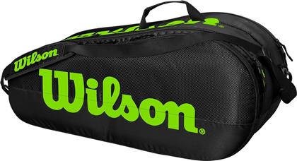 Wilson Team Comp 2 Τσάντα Ώμου / Χειρός Τένις 6 Ρακετών Μαύρη από το Z-mall