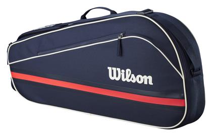 Wilson Team Θήκη Τένις 3 Ρακετών Μπλε