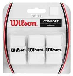 Wilson Wrapper Profile Overgrip Λευκό 3τμχ