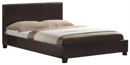 Wilton Υπέρδιπλο με Στρώμα 160x200cm Καφέ