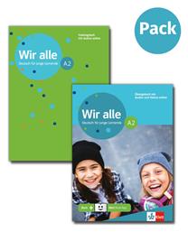 Wir Alle A2 Übungsbuch Mit Audios-online + Klett Book-app + Trainingsheft Set 2 Tem