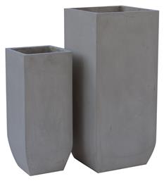 Woodwell Flower Pot 1 Set 2 Γλάστρες Cement Grey