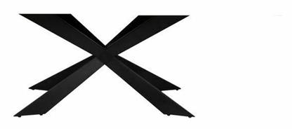 Woodwell Torsen Βάση Τραπεζιού Μεταλλική Μαύρη 115x65x71cm