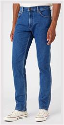 Wrangler Ανδρικό Παντελόνι Τζιν Regular Fit Straight Mid Blue Denim