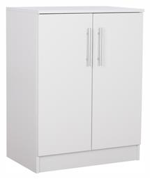 Ξύλινη Παπουτσοθήκη Emerie με 3 Ράφια Λευκή Μ60xΠ40xΥ80cm