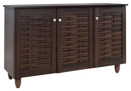 Ξύλινη Παπουτσοθήκη Iggy με 3 Ράφια Wenge 114x34x68cm από το Designdrops