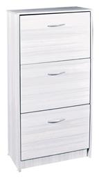 Ξύλινη με 3 Ράφια Λευκή 53x24x113cm Ε839,3