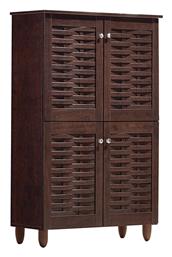 Ξύλινη Παπουτσοθήκη με 6 Ράφια Wenge 77x34x124cm από το Esmarket