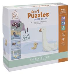 Ξύλινο Παιδικό Puzzle Goose 35pcs για 3+ Ετών Little Dutch