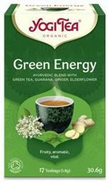 Yogi Tea Πράσινο Τσάι Βιολογικό Προϊόν Green Energy 17 Φακελάκια 30.6gr