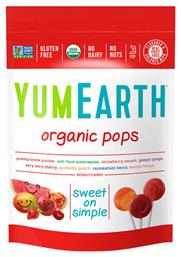 YumEarth Γλειφιτζούρια Organic Pops με Γεύση Φρούτα 85gr 14τμχ από το Pharm24