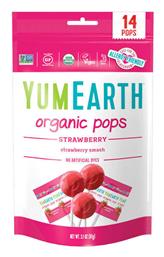 YumEarth Organic Pops με Γεύση Φράουλα 87gr από το Pharm24