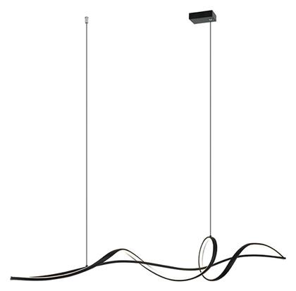 Zambelis Lights Κρεμαστό Φωτιστικό Μαύρο 140x23x226εκ.