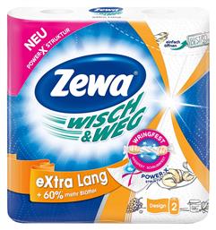 Zewa Χαρτί Κουζίνας Wisch & Weg Extra Lang 2 Ρολά 188gr