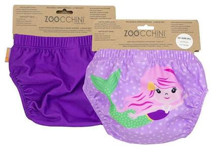 Zoocchini Σετ Παιδικό Μαγιό Αντιηλιακή (UV) Πάνα Μωβ