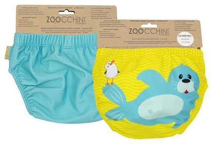 Zoocchini Σετ Παιδικό Μαγιό Αντιηλιακή (UV) Πάνα Πολύχρωμη